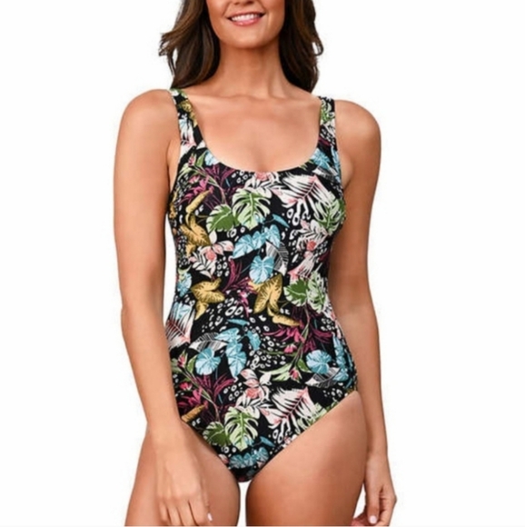 OP Other - Ocean Pacific Ladies Swimsuit ~ Multi Color ( Tropical Jungle )